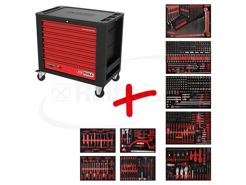 Ks Tools Werkstattwagen bestückt - der perfekte Begleiter für die Ks Tools Werkstattwagen bestückt - der perfekte Begleiter für die